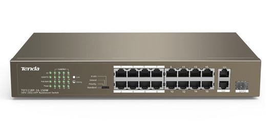 Tenda Network Switch - TEF1118P-16-150W