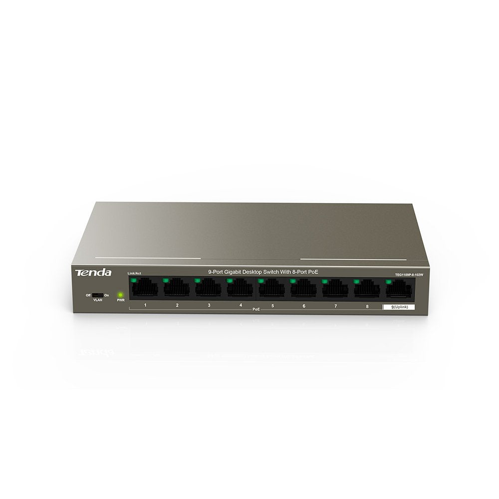 Tenda Network Switch - TEG1109P-8-102W