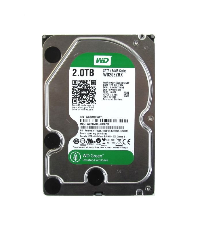 Western Digital Green 2TB SATA 6Gb/s 5400RPM 64MB - WD20EZRX
