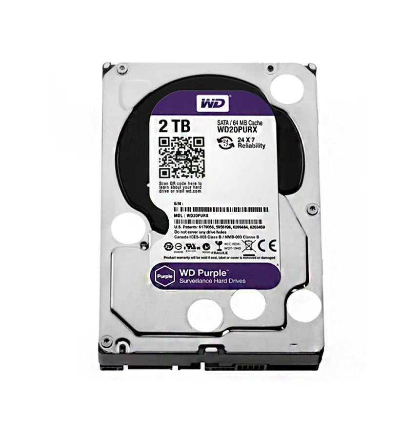 Western Digital Purple 2TB SATA 6Gb/s 5400RPM 64M - WD20PURX