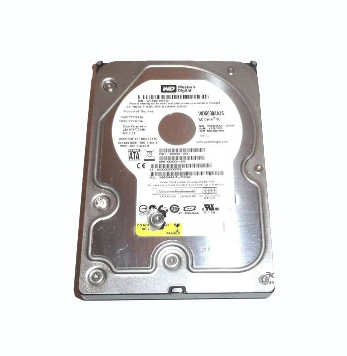Western Digital 500GB Desktop Hard Drive - WD5000AAJS