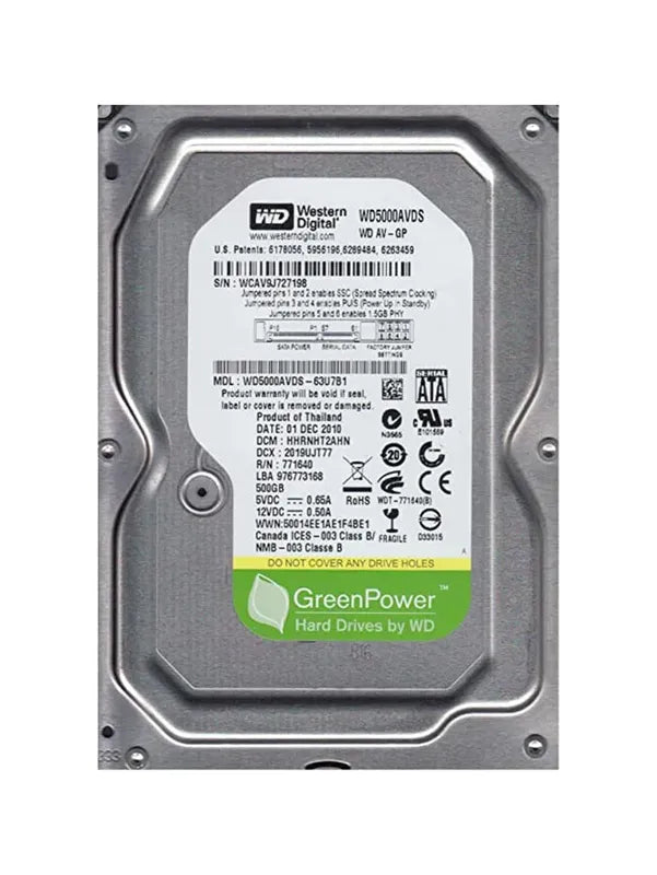 Western Digital Desktop Hard Drive - WD5000AVDS