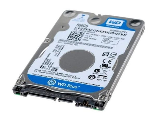 Western Digital 500GB Laptop Hard Drive - WD5000LPVX-08V0TT6