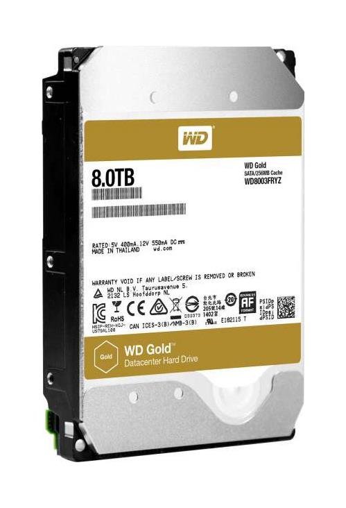 Western Digital Gold 8TB SATA 6Gb/s 7200RPM 128 - WD8003FRYZ