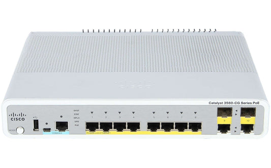 Cisco Catalyst 3560-C Network Switch - WS-C3560CG-8PC-S