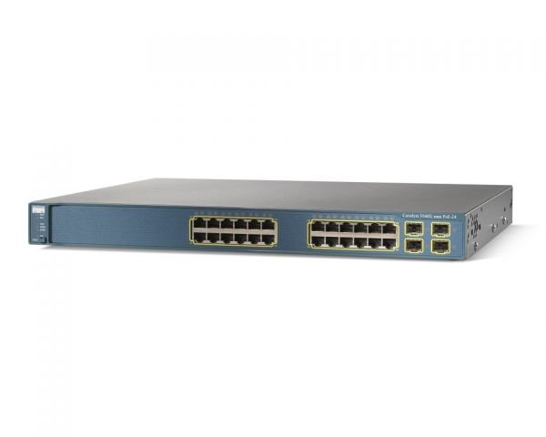 Cisco Catalyst 3560 Network Switch - WS-C3560G-24PS-E