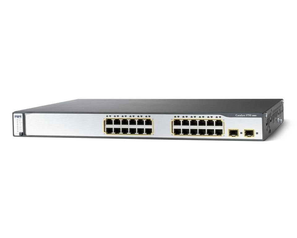 Cisco Catalyst 3750 Network Switch - WS-C3750-24PS-S
