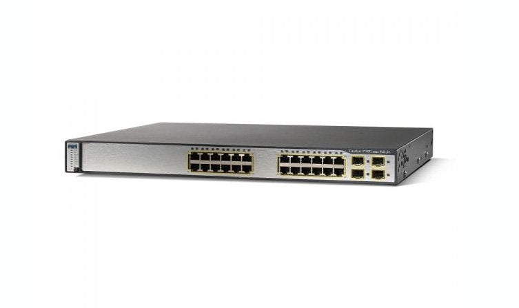 Cisco Catalyst 3750 Network Switch - WS-C3750G-24PS-E