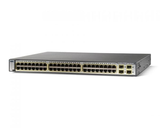 Cisco Catalyst 3750 Network Switch - WS-C3750G-48PS-S