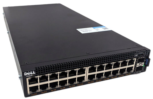 Dell 24-Ports 10/100/1000 PoE/PoE+ Fully Managed Ra - X1026P